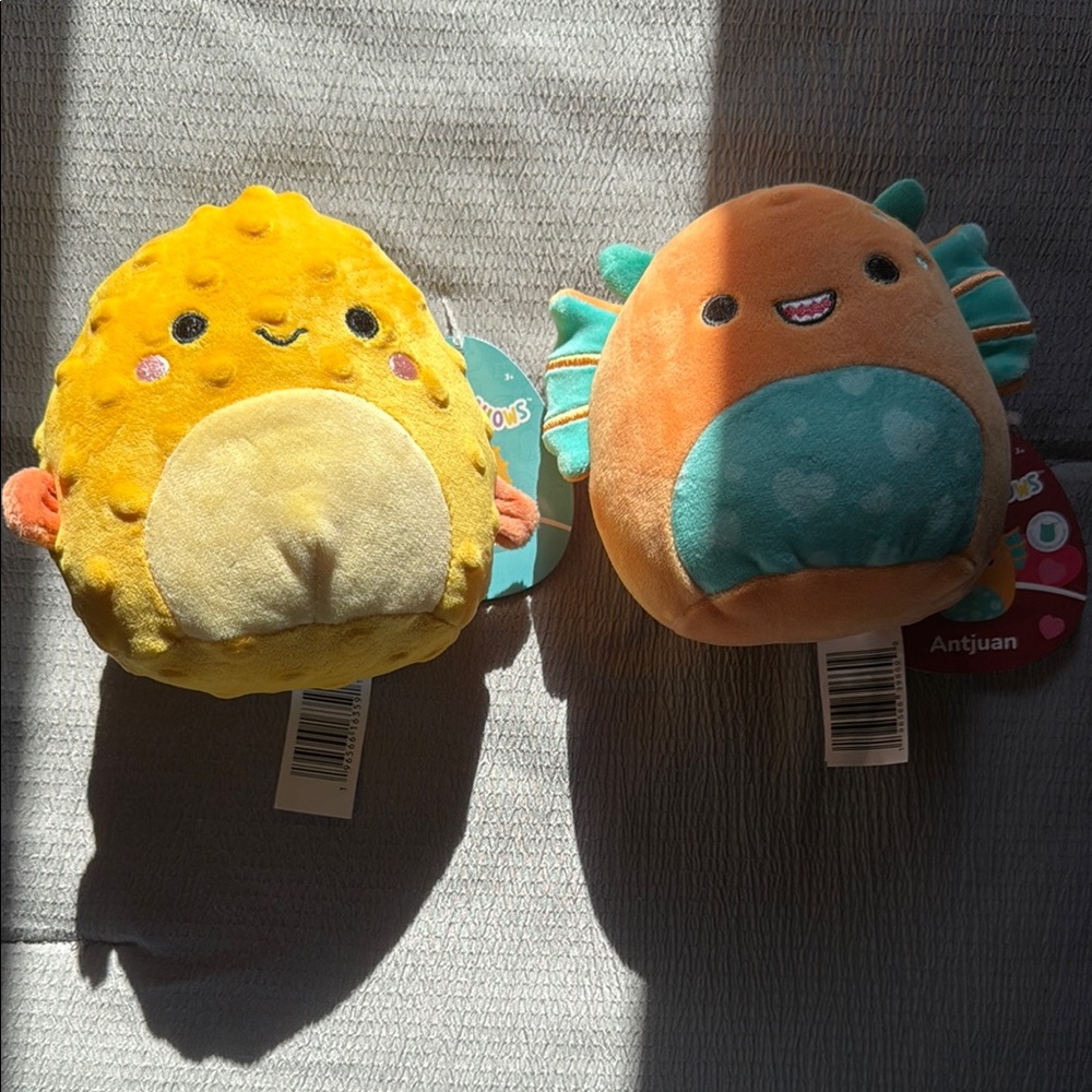 Squishmallows Yellow and Orange Stuffed Animals